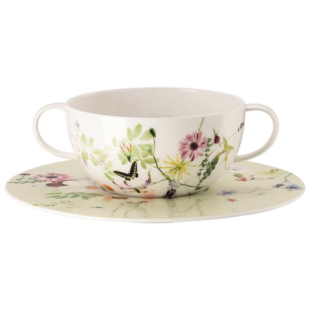 Rosenthal Suppentasse Brillance Grand Air mit Untertasse. Hauptbild.