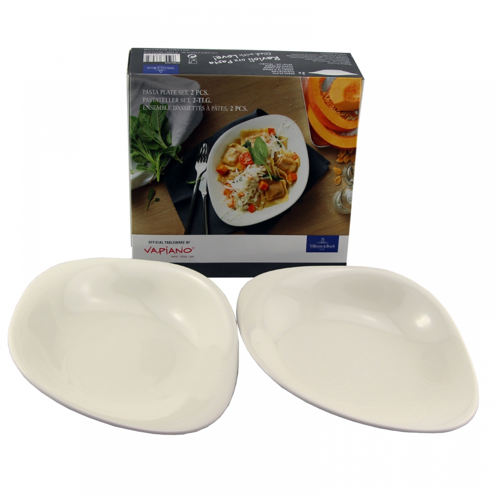 Villeroy & Boch Vapiano Pastateller Set 2-tlg Porzellan Pasta Nudeldteller