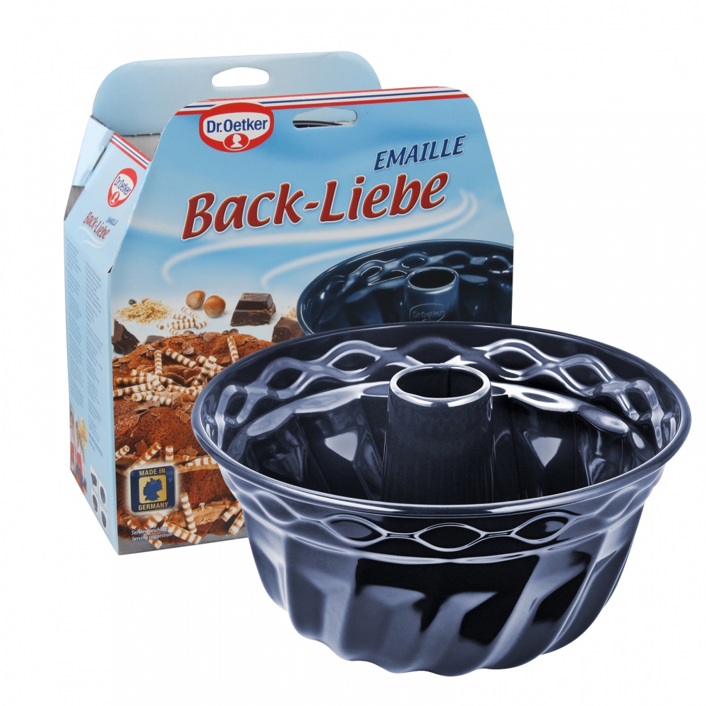 Dr Oetker 2369 22cm Back-Liebe Gugelhupfform Emaille