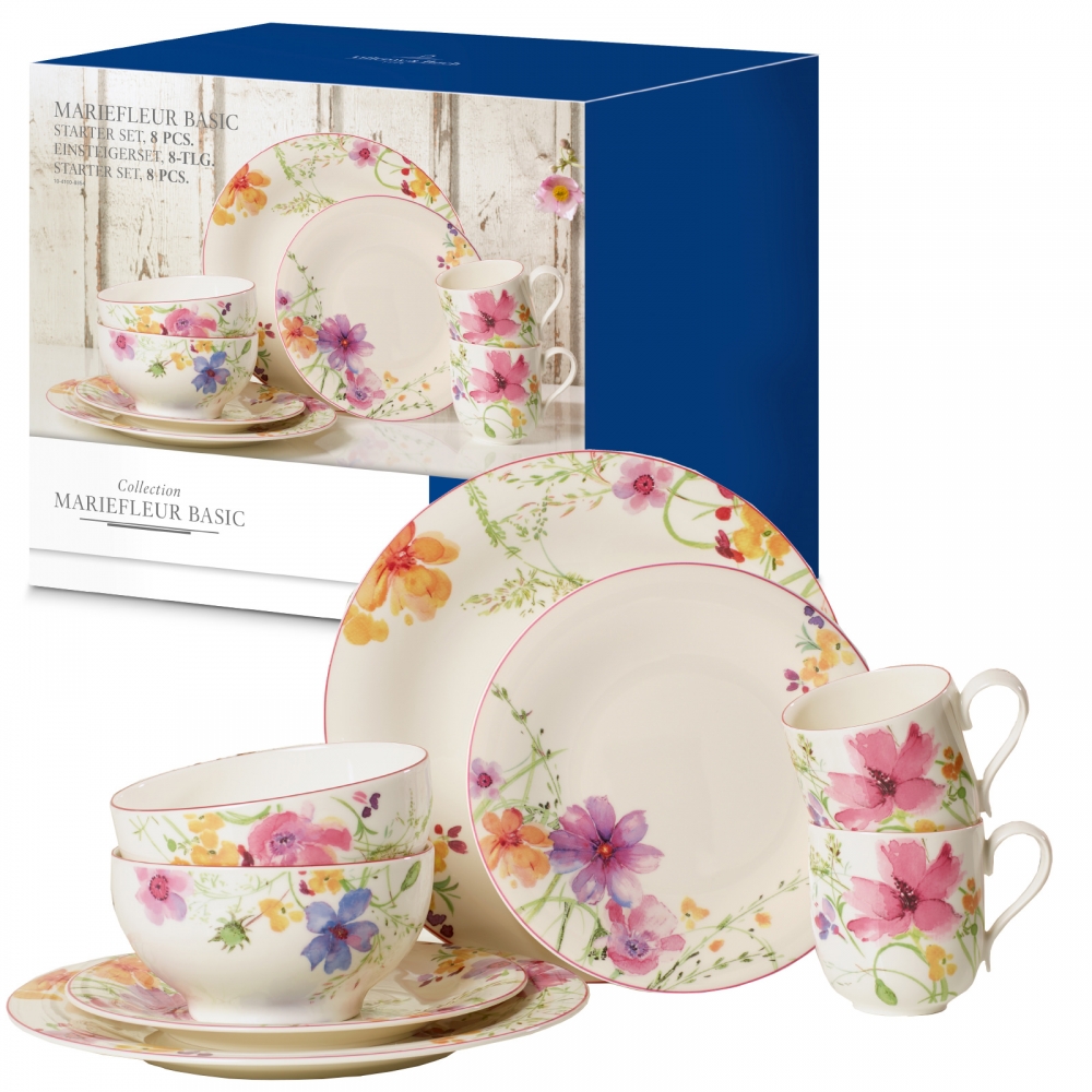 Villeroy & Boch 8-tlg Geschirrset Mariefleur Basic Set 