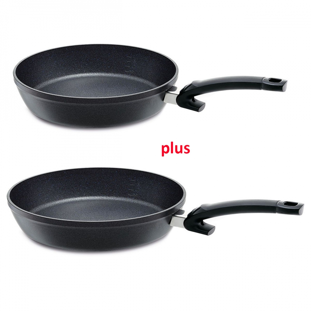 Fissler 2er Pfanneset Adamant Comfort mit 24cm und 28cm kratzfest Induktion