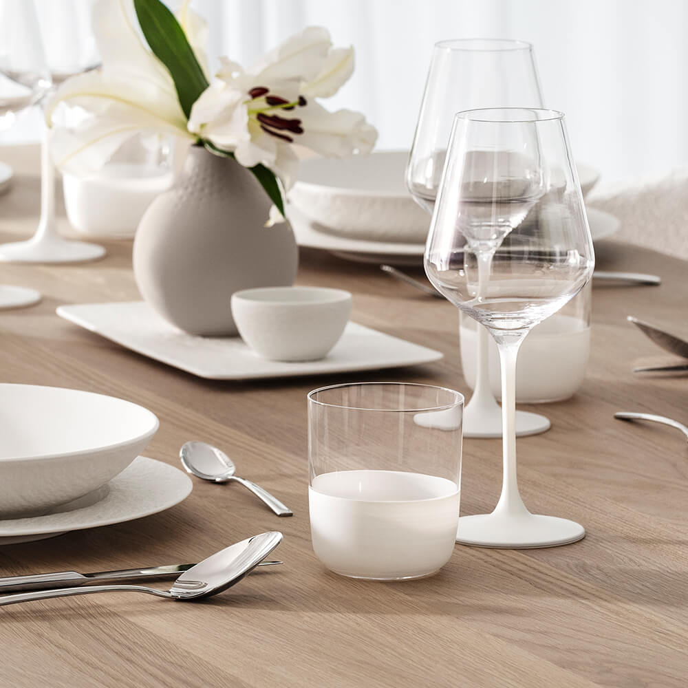 Villeroy & Boch Rotweinglas Manufacture Rock blanc 4-teilig. Stimmungsbild.