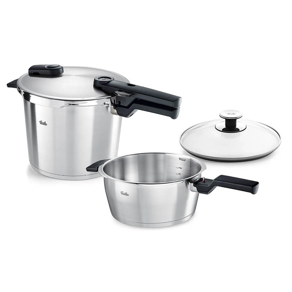 Fissler Schnellkochtopf Vitaquick Premium 6L + 3,5L SBP. Hauptbild.