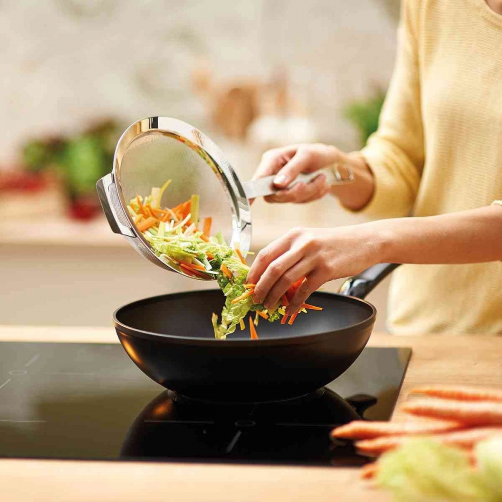 Fissler 28cm Spezialpfanne Pfanne asia Wok Wokpfanne