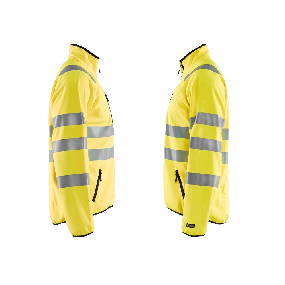 Blakläder 4906 2512 High Vis Softshell Jacke Warnschutzjacke Daumenschlaufen Gelb