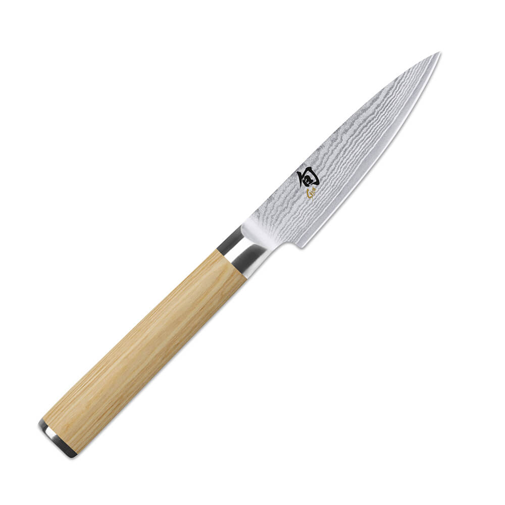 KAI Officemesser Shun Classic White 9cm. Detailbild.