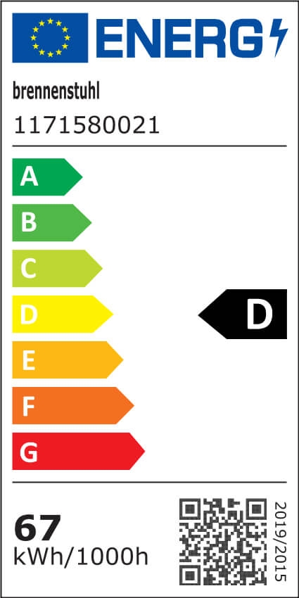 Brennenstuhl Mobiler LED Strahler DINORA 8060 IP54. Energy Label.