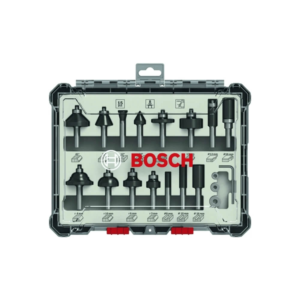 Bosch 15-teiliges Fräser-Set