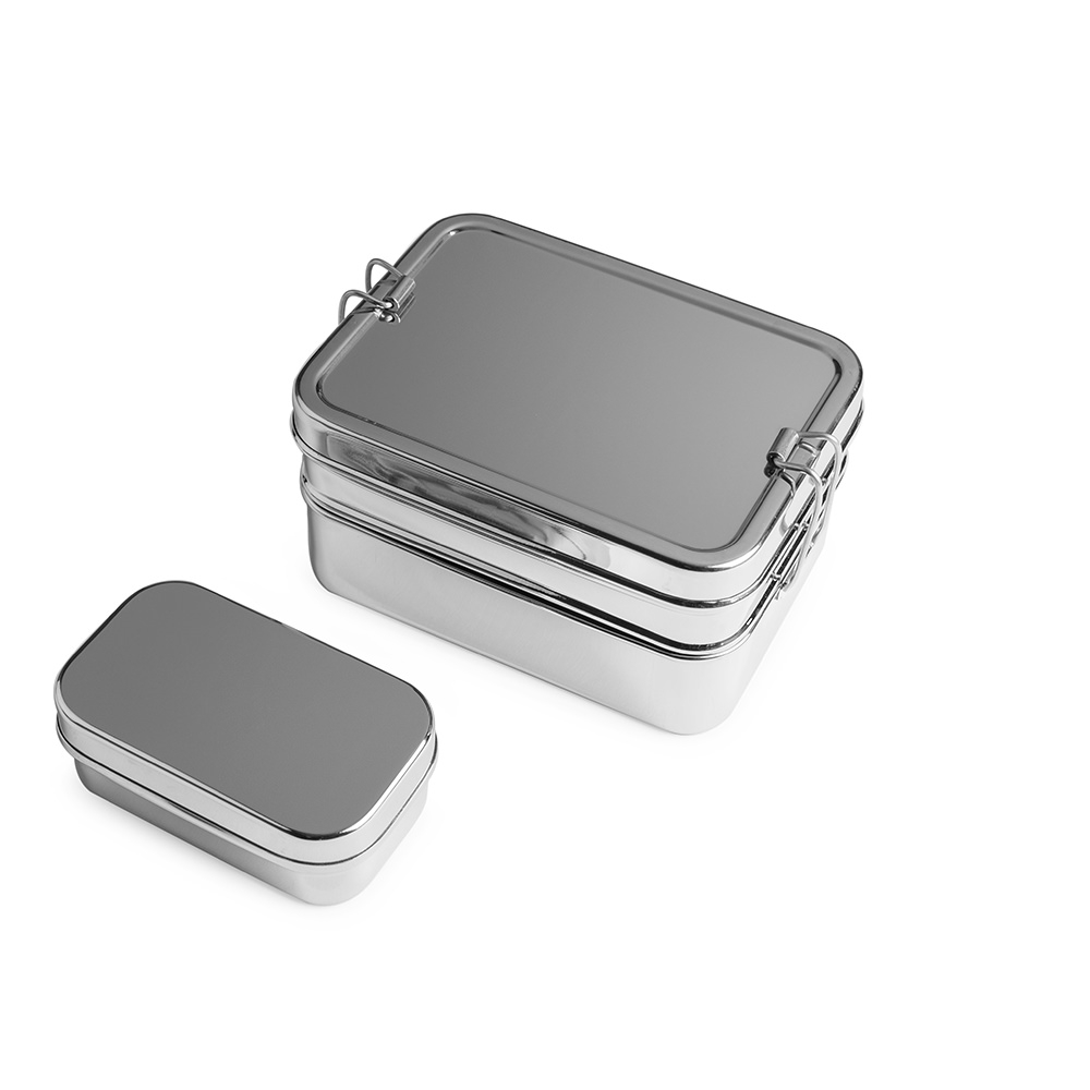 Brotzeit Lunchbox Edelstahl 3in1 stapelbar Brotdose 