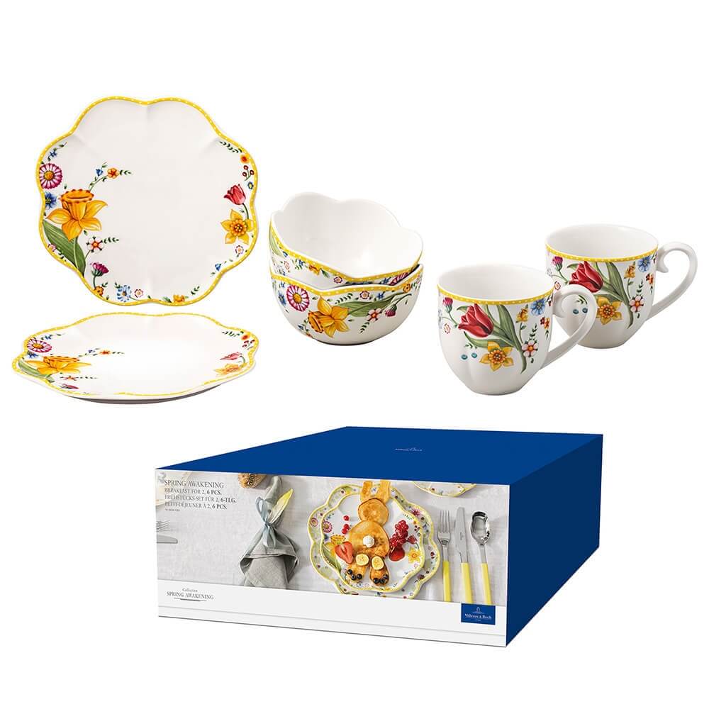 Villeroy & Boch Set 6-teiliges Frühstücks-Set Spring Awakening. Hauptbild.