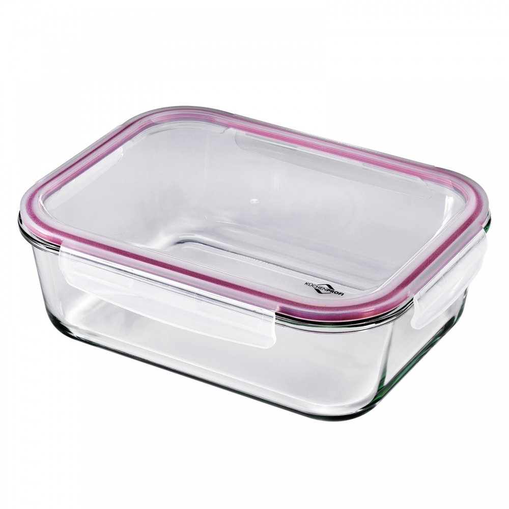 Küchenprofi 2500ml Lunchbox Vorratsdose Glas 28x21cm auslaufsicher 1001753528