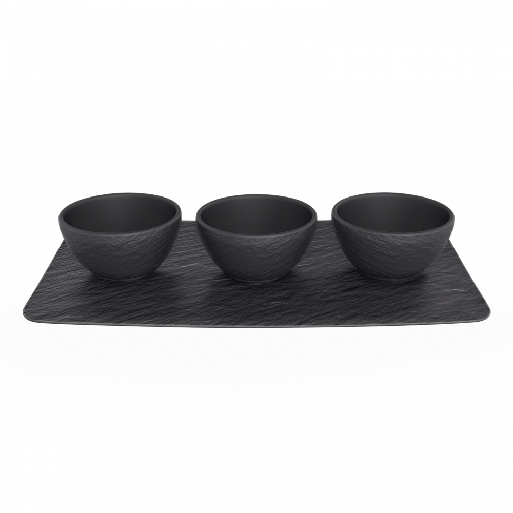 Villeroy & Boch 4-teiliges Set Dipschälchen Manufacture Rock