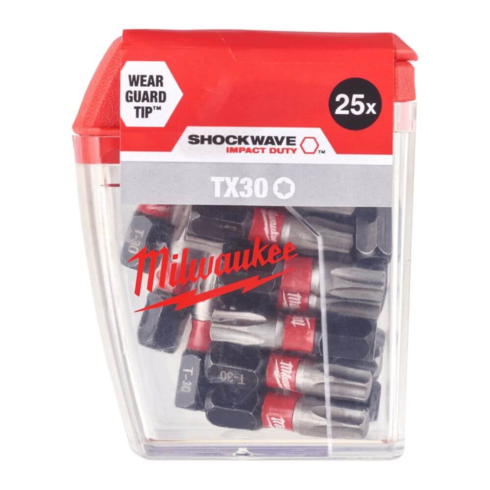 Milwaukee Schrauberbit SHOCKWAVE TX30 / 25mm - 25er Pack