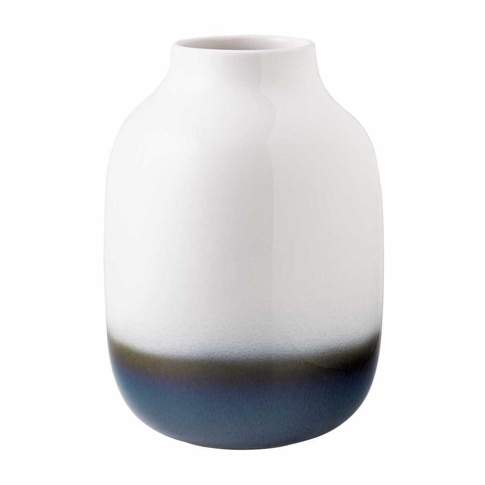 Villeroy und Boch 22x16cm Vase Lave Home Steingut Schulterförmig Blau. Hauptbild.