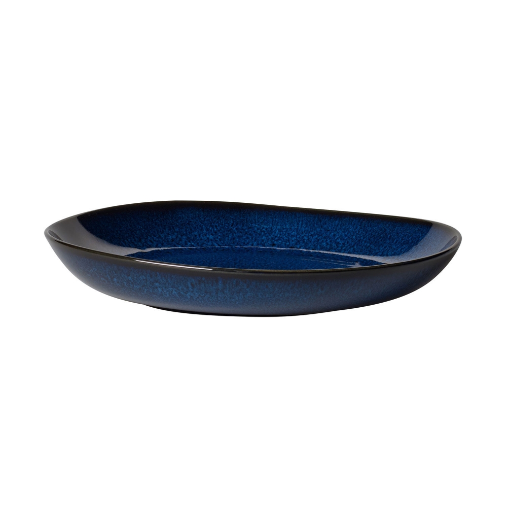 Villeroy & Boch 28cm flache Schale Lave bleu Steingut 