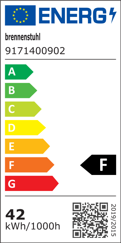 Brennenstuhl Akku Strahler ORUM Energielabel