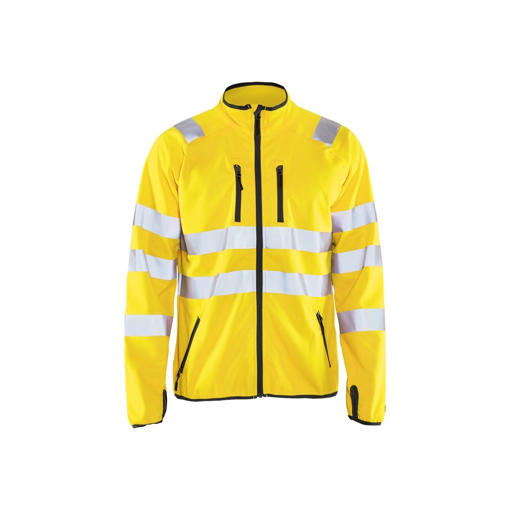 Blakläder 4906 2512 High Vis Softshell Jacke Warnschutzjacke Daumenschlaufen Gelb