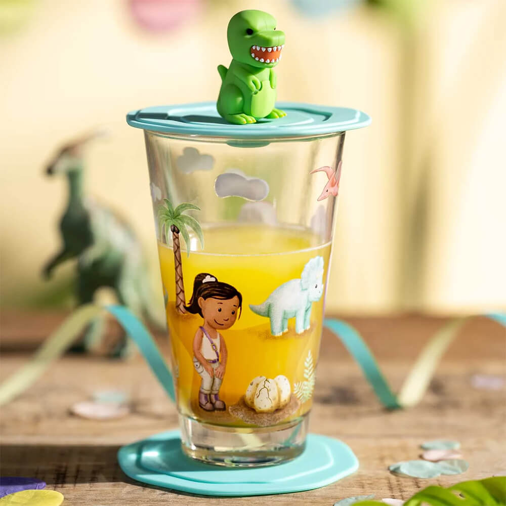 Leonardo Trinkglas Avventura Bambini 300ml. Stimmungsbild Dino.