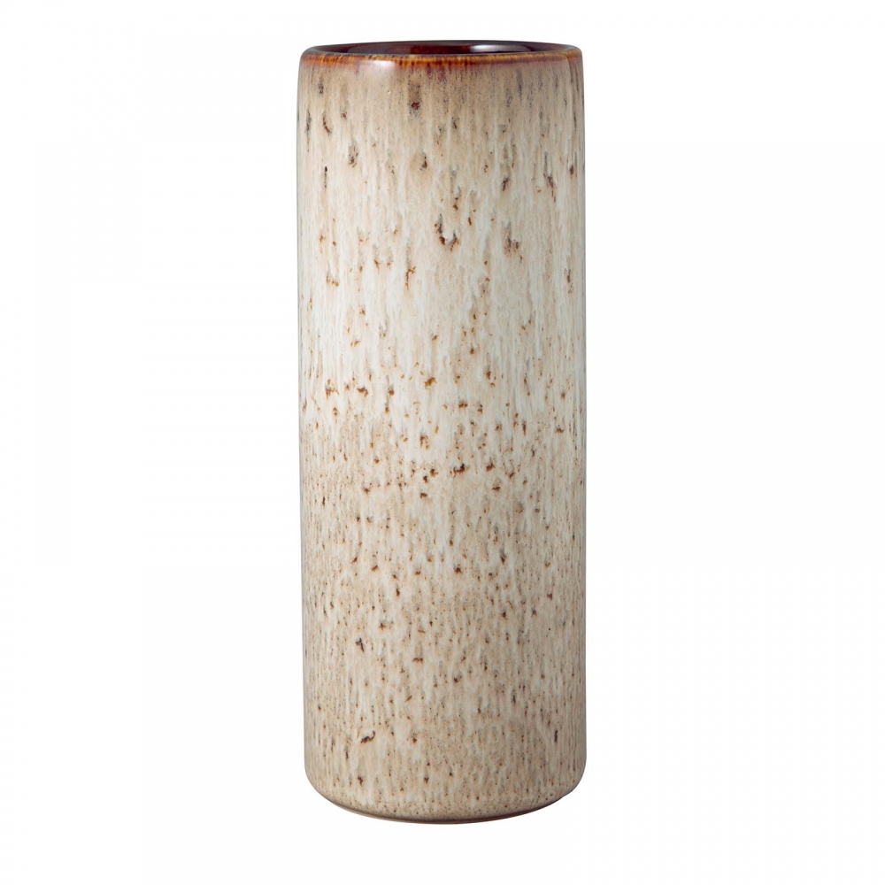 Villeroy und Boch 20x8cm Vase Lave Home Steingut Zylinder Beige. Hauptbild.