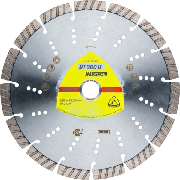 Klingspor DT 900 U Diamanttrennscheibe 230x2,6x22,23mm