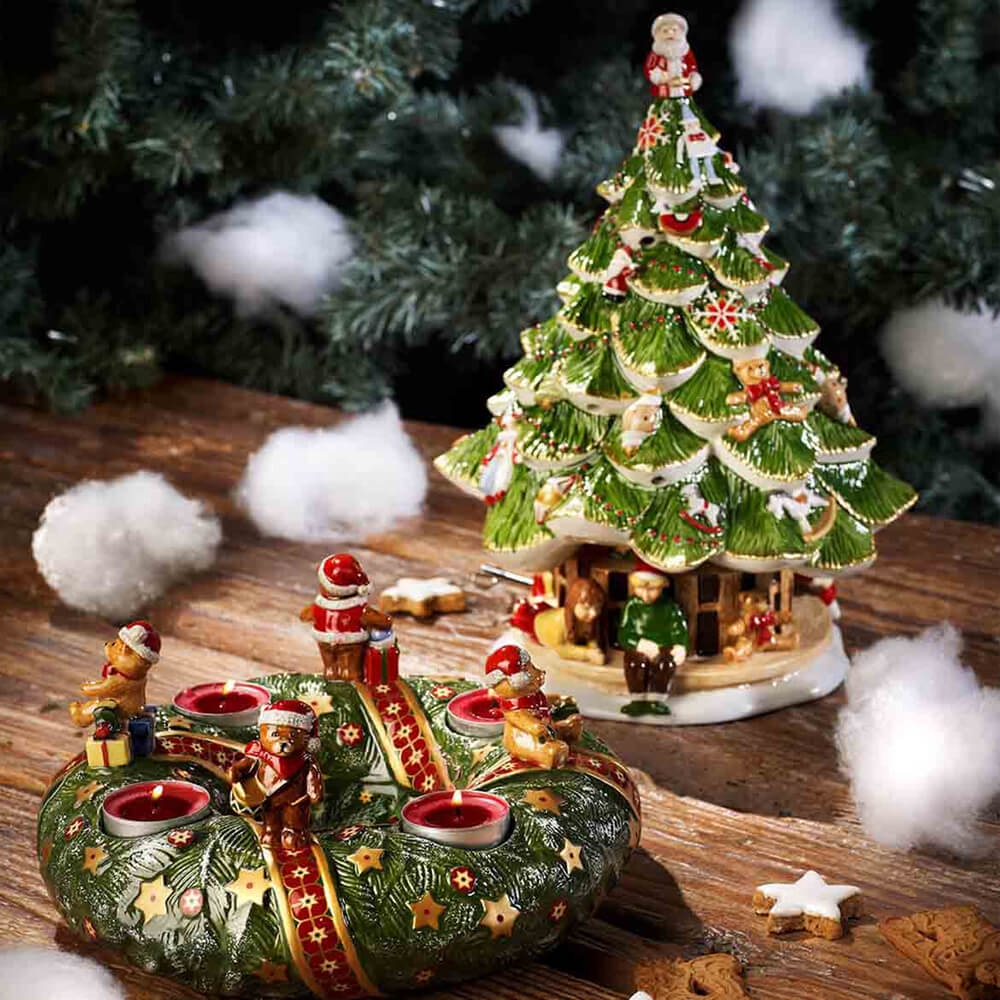 Villeroy und Boch 30cm Großer Tannenbaum mit Kindern 1486025861 deko