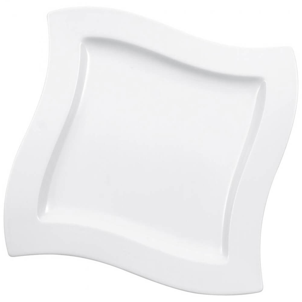 Villeroy und Boch 8-teiliges Teller Set NewWave Premium Porzellan. 27x27cm Speiseteller.