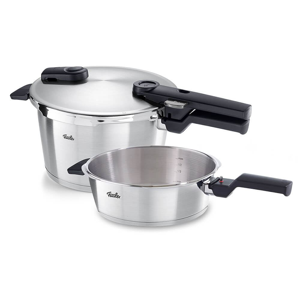 Fissler Schnellkochtopf Vitaquick Premium 4,5L + 2,5L SBP. Hauptbild.