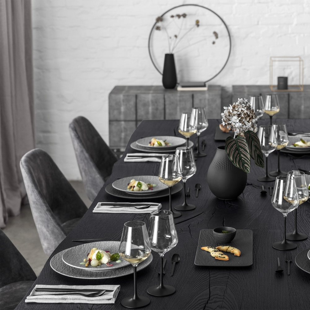 Villeroy & Boch 20-teiliges Tafelbesteck Manufacture Rock für 4 Personen Schwarz